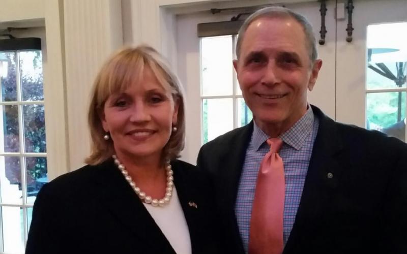 Lt. Governor Kim Guadagno with Madison Republican Committee Chair Joe Falco