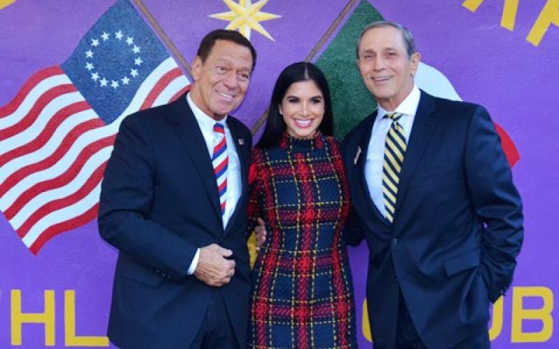 Joe Piscopo, Madison Gesiotto and MRC Chairman Joseph Falco Jr